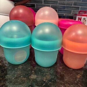 Colorful Boon Nursh Silicone Bottles